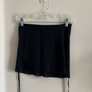 Black - Ballet wrap skirt